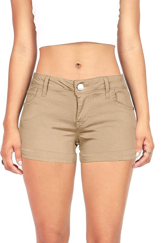 khaki shorts women